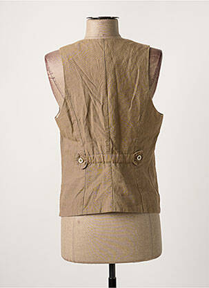 Gilet sans manche poches beige ONE STEP femme