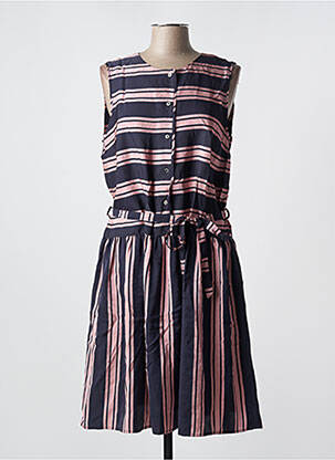 Robe mi-longue coupe fluide sans manche rose BELLEROSE femme