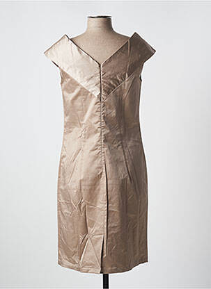 Robe mi-longue sans manche sans manche marron LOLA femme
