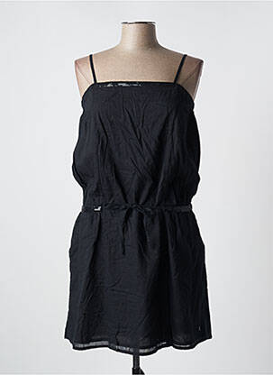 Robe mi-longue sans manche sans manche noir DES PETITS HAUTS femme