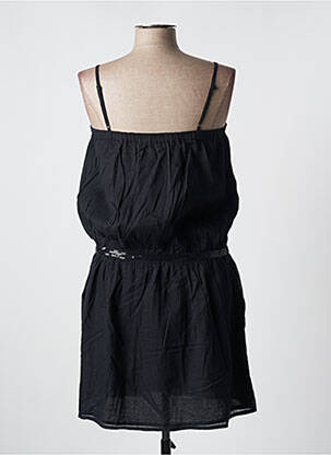 Robe mi-longue sans manche sans manche noir DES PETITS HAUTS femme