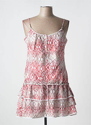Robe courte sans manche sans manche rose R 867 femme