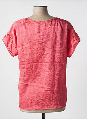 Top coupe fluide manches courtes rose HARTFORD femme