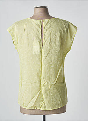 Top coupe fluide manches courtes jaune HARTFORD femme