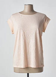 Top stretch manches courtes rose DES PETITS HAUTS femme