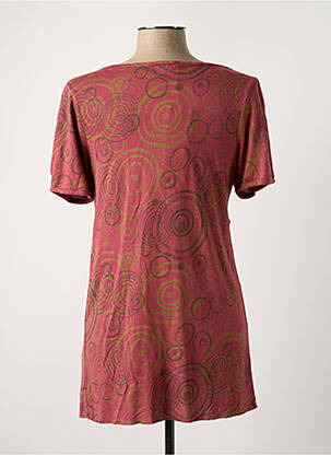 Tunique manches courtes tissage jersey rose WOMN femme