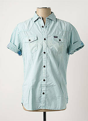 Chemise manches courtes poches bleu PETROL INDUSTRIES homme