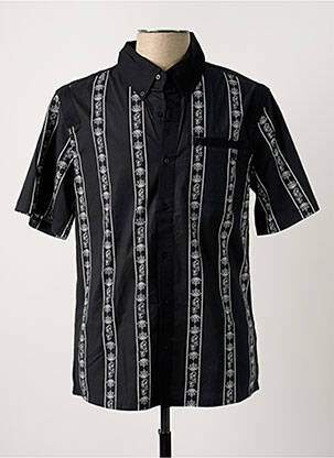 Chemise manches courtes noir KANA BEACH pour homme