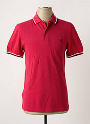 Polo rose FRED PERRY pour homme seconde vue