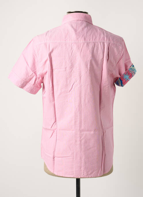 Chemise manches courtes rose PETROL INDUSTRIES pour homme