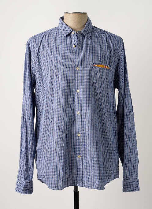 Chemise manches longues bleu SCOTCH & SODA pour homme