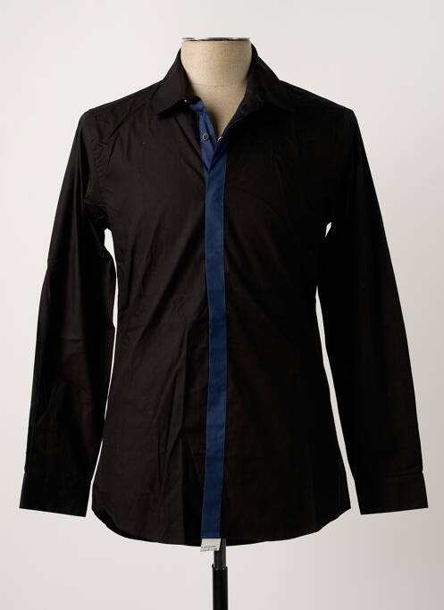 Chemise manches longues noir CHROM pour homme