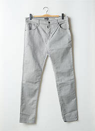 Pantalon slim fermeture zippée sous rabat boutonné taille normale gris ANTONY MORATO homme