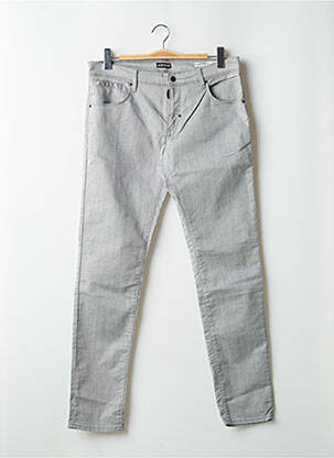 Pantalon slim fermeture zippée sous rabat boutonné taille normale gris ANTONY MORATO homme