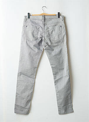 Pantalon slim fermeture zippée sous rabat boutonné taille normale gris ANTONY MORATO homme