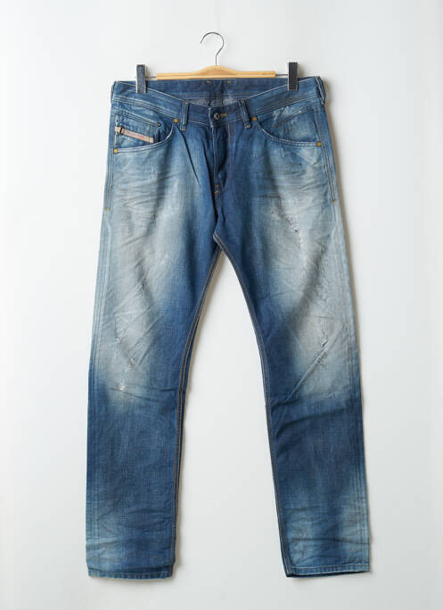 Jeans coupe droite bleu DIESEL pour homme