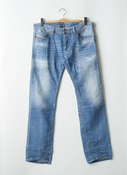 Jeans coupe droite bleu DIESEL pour homme