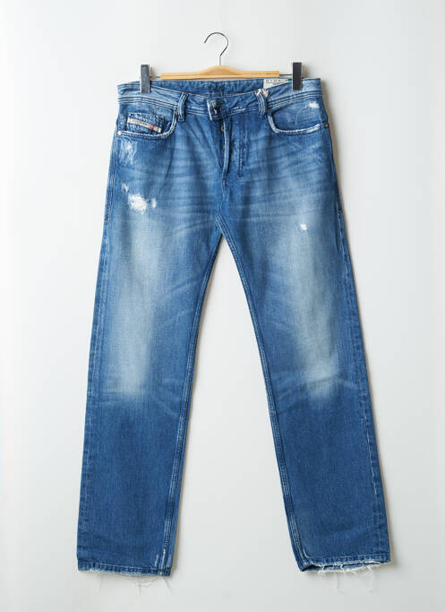 Jeans coupe droite bleu DIESEL pour homme