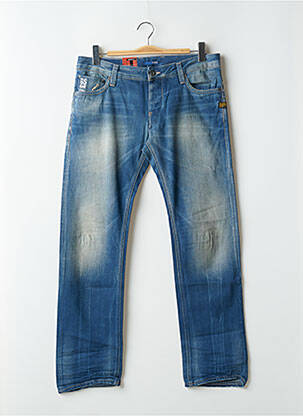 Jeans coupe droite fermeture boutonnée sur le devant taille normale bleu G STAR homme