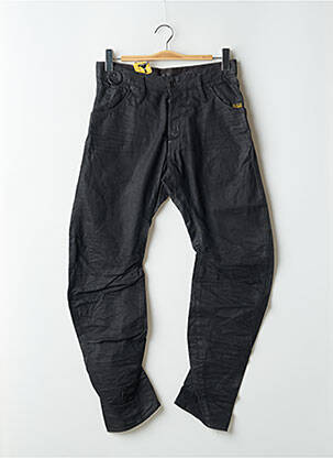 Jeans coupe slim fermeture boutonnée sur le devant taille basse noir G STAR homme