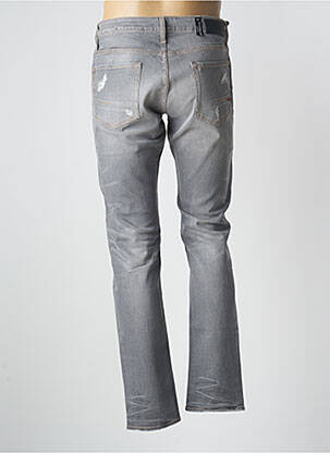 Jeans coupe slim fermeture boutonnée sur le devant taille normale gris LE TEMPS DES CERISES homme