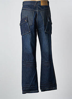 Jeans coupe large fermeture boutonnée sur le devant taille normale bleu TWO ANGLE homme