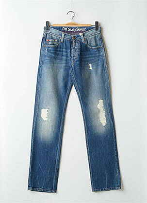 Jeans coupe droite fermeture boutonnée sur le devant taille normale bleu DN.SIXTY SEVEN homme