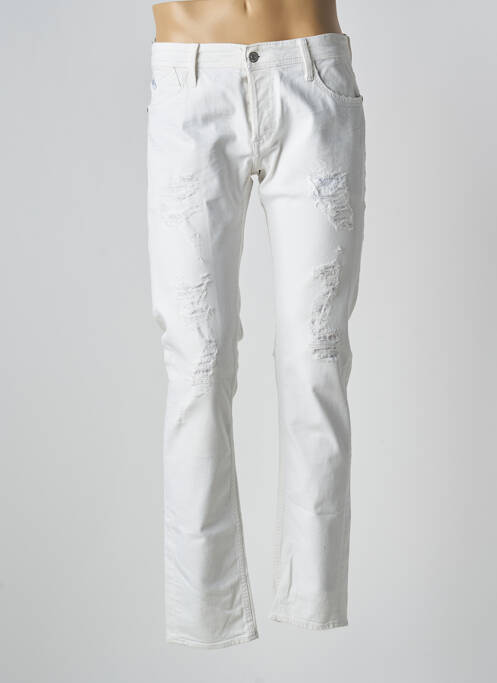 Jeans coupe slim blanc JAPAN RAGS pour homme