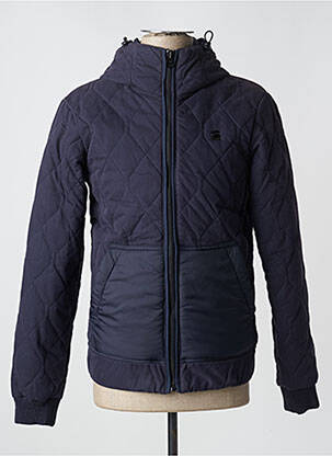 Doudoune manches longues a capuche bleu G STAR homme