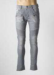 Jeans skinny gris UNIQUE pour homme seconde vue