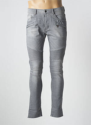 Jeans skinny gris UNIQUE pour homme