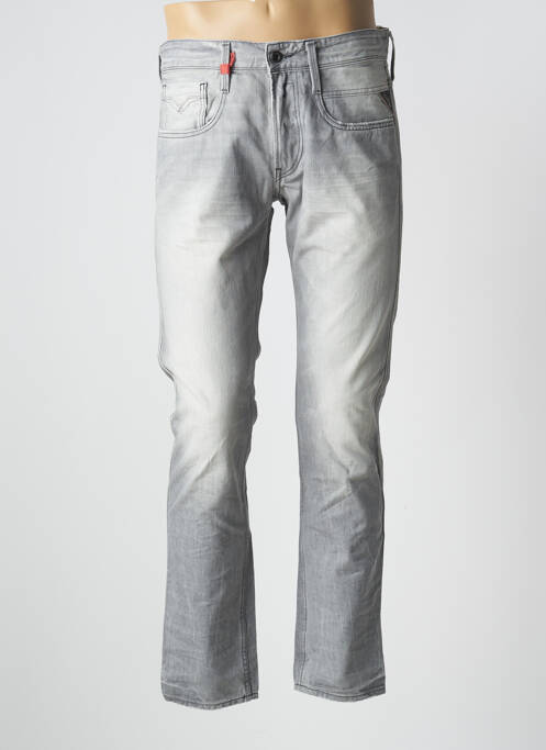 Jeans coupe slim gris REPLAY pour homme