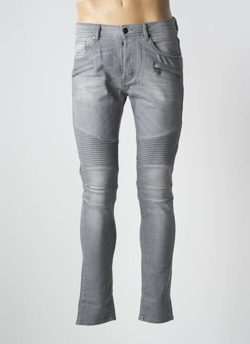 Jeans skinny gris UNIQUE pour homme