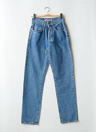 Jean coupe mom poches taille haute bleu TEDDY SMITH femme