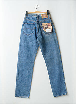 Jean coupe mom poches taille haute bleu TEDDY SMITH femme