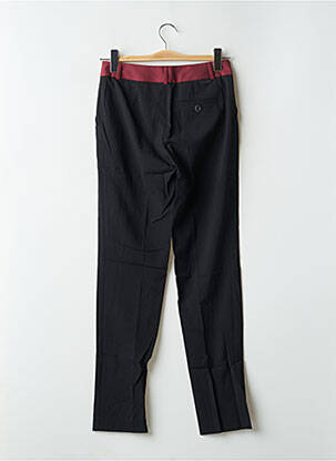 Pantalon droit stretch taille normale noir LEON & HARPER femme