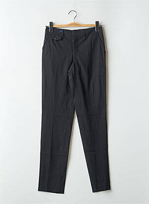Pantalon droit stretch taille normale gris LEON & HARPER femme