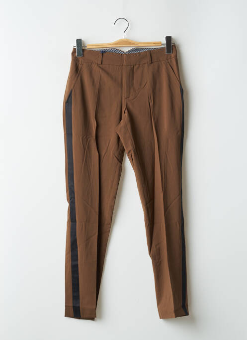 Pantalon droit marron LEON & HARPER pour femme