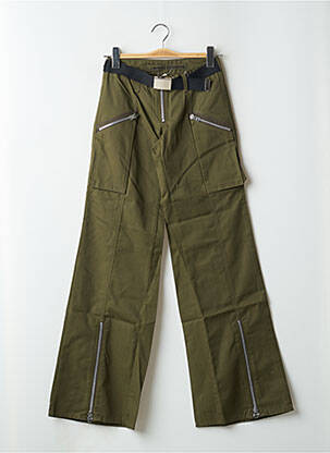 Pantalon flare taille normale taille normale vert LA BRIGADA INTERNACIONAL femme