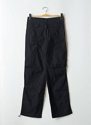 Pantalon droit tissage popeline noir LADY SOUL femme