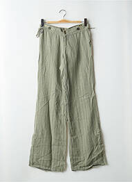 Pantalon flare taille basse taille basse vert LOIS femme