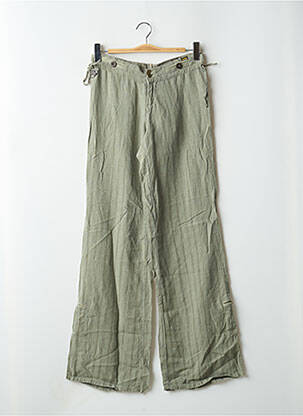 Pantalon flare taille basse taille basse vert LOIS femme