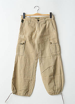 Pantalon cargo tissage popeline taille normale vert LOIS femme