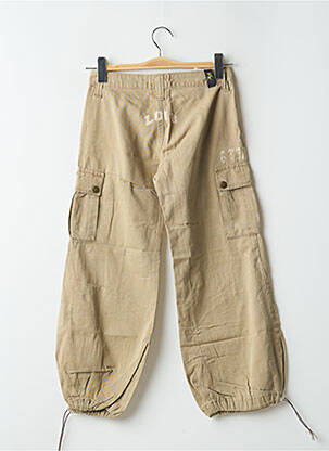 Pantalon cargo tissage popeline taille normale vert LOIS femme