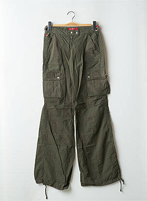 Pantalon cargo coupe droite taille basse vert MISS SIXTY femme