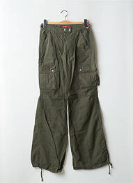 Pantalon cargo coupe droite taille basse vert MISS SIXTY femme
