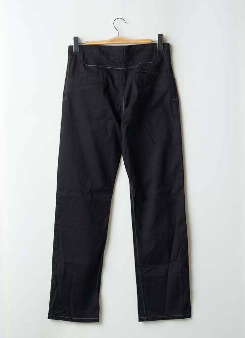 Pantalon droit tissage popeline taille normale noir KANA BEACH femme
