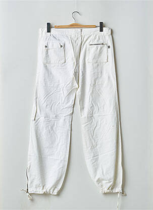 Pantalon cargo tissage popeline taille basse beige RWD femme