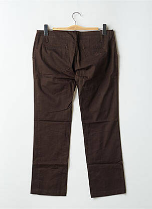 Pantalon chino taille basse taille basse marron SPIRIT OF GANG femme