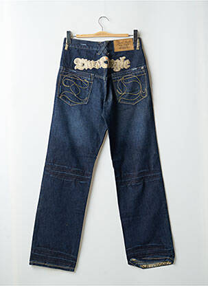 Jeans coupe droite taille haute taille haute bleu TWO ANGLE femme